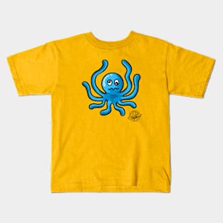 Cute Crazy Sloppy Octopus Kids T-Shirt